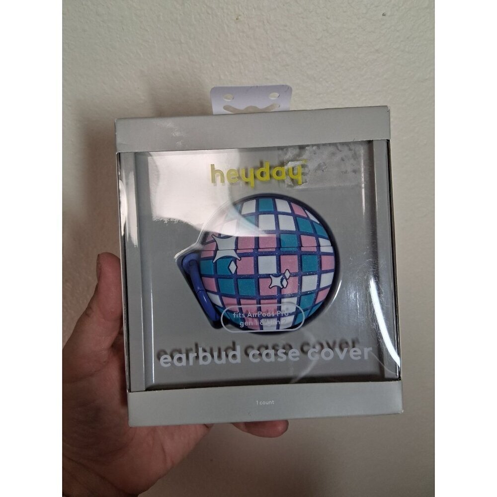 NWT Heyday Earbud Case Cover for Airpod Pro Gen 1,2 Disco Ball Accessories